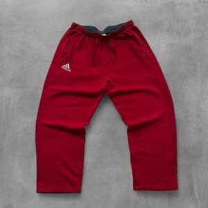 Y2K Adidas Essential Every Day Baggy Open Leg Faded Sweatpants